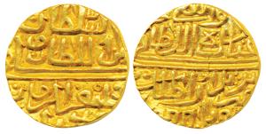 Ghiyath Shah (AH 873-906, 1469-1500 AD), Gold Tanka, 10.76g, Dar al-Mulk Shadiabad Mint, a