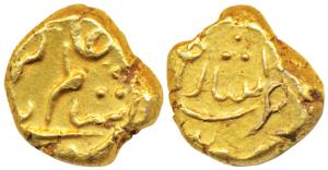 Alamgir II, Gold Pagoda, 3.36g, Imtiyazgarh Mint (KM 468.1). Very Fine+, Scarce.