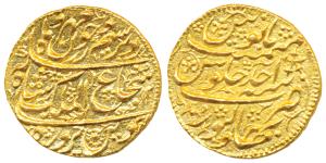 Shah Shuja al-Mulk (second reign AH 1218-1224, 1803-1808 AD), Gold Mohur, 10.05g, Bahawalp