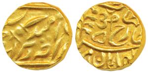 Umaid Singh (VS 1975-2004, 1918-1947 AD), Gold Mohur, 10.96g, in the name of George V, obv