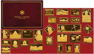 Pride of India Collection, 25 Silver Ingots issued by Hallmark under the authority of Indi