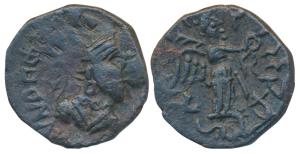 Indo-Parthians, Gondophares (c. 30-35 AD), Copper Tetradrachm, 9.01g, obv. typical Parthia