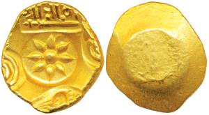 Yadavas of Devagiri, Ramachandra Deva (c. 1272-1315 AD), Gold Gadyana / Padma Tanka, 3.81g