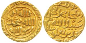 Muhammad bin Tughluq (AH 725-752, 1325-1351 AD), Gold Tanka, 11.04g, Satgaon Mint, AH 725,