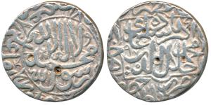 Akbar, Silver Rupee, 11.30g, Hazarat Delhi Mint, Kalima type, AH 970 (KM 80.7). Very Fine,