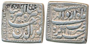 Jahangir, Silver Square Rupee, 11.38g, Agra Mint, Month Ardibihisht, AH 1025/11 (KM 147.2)