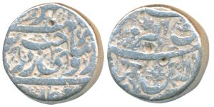 Jahangir, Silver Rupee, 11.37g, Jalnapur Mint, ’Sakhat Nurani’ couplet (KM 149.11). Fine+,