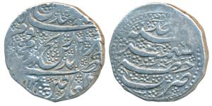 Ata Muhammad Bamizai Khan, rebel Governor of Kashmir, Silver Rupee, 10.83g, Kashmir Mint, 