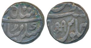 Mominabad urf Chakan Mint, Silver Rupee, 11.11g, in the name of Shah Alam II, with ’Shri’ 