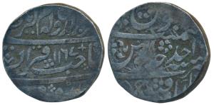 Asif ud Daula, Silver Rupee, 10.8g, Qanauj Mint, obv. in the name of Alamgir II, Sahib Qir