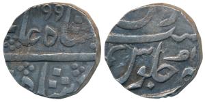 Fateh Singh Gaikwad (AH 1192-1204, 1778-1789 AD), Silver Rupee, 11.2g, in the name of Shah