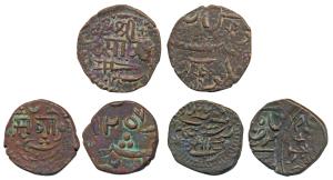 Sayaji Rao II (AH 1235-1264, 1819-1847 AD), Copper Paisa (3), Amreli Mint, the first obv. 