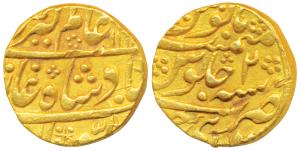 Mughal Issue, Gold Mohur, 10.81g, Sawai Jaipur Mint, in the name of Alamgir II, AH 116X/2 