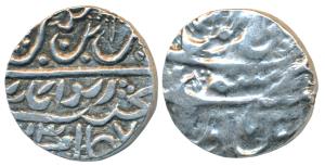Ranjit Dev (AH 1155-1194, 1742-1780 AD), Silver Rupee, 10.76g, Dar al-aman Jammu Mint, VS 