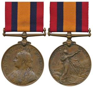 Queen’s South Africa Medal, Bronze, 1899, obv. Jubilee bust of Queen Victoria, rev. Britan