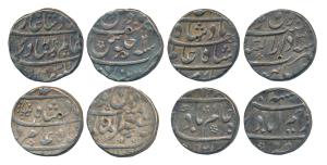 Shah Alam Bahadur, Silver Rupee (4), Dar-al-Sarur Burhanpur Mint RY 3; Mustaqir-al-Mulk (A