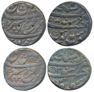 Farrukhsiyar, Silver Rupee (2), 11.46g and 11.22g, Dar-ul-Sultanate Lahore Mint, AH 1125/2