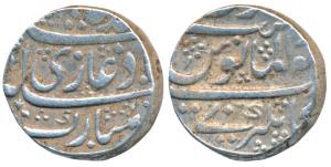 Shah Alam II (AH 1174-1221, 1759-1806AD), Silver Rupee, 11.5g, Kankurti Mint, AH (117)2/Ah