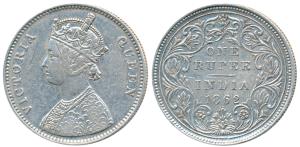 Victoria Queen, Silver Rupee, 1862, Bombay Mint, A / II / 1 / 11, (Prid 101). Very Fine+, 