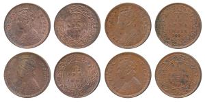 Victoria Empress, Copper 1/12 Anna, 1901, Calcutta Mint, obv. B, (Prid 805). Uncirculated.