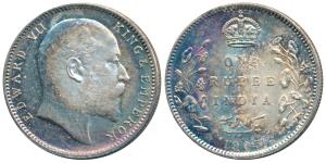 Edward VII, Silver Rupee, 1903, Calcutta Mint. Extremely Fine.