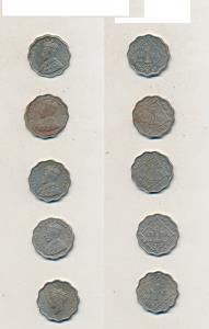 George V & George VI, Cupro-Nickel Anna, 1928, Calcutta Mint, (Prid 934); 1929, Calcutta M