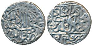 Akbar, Silver Rupee, 11.05g, Qila Alwar Mint, unlisted in KM (Liddle S4). Very Fine+, Very