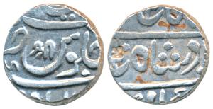 Mominabad urf Chakan Mint, Silver Rupee, 11.11g, in the name of Shah Alam II, with ‘Shri’ 