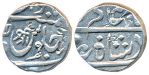 Mominabad urf Chakan Mint, Silver Rupee, 11.11g, in the name of Shah Alam II, with ‘Shri’ 