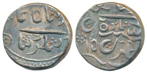 Gaj Singh (AH 1159-1201, 1746-1786 AD), Silver Rupee, 11.18g, Baldat Bikaner Mint, in the 
