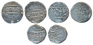 Ratan Singh, Sardar Singh & Dungar Singh, Silver Rupee (3), the first in the name of Alamg