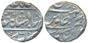 Mahadji Rao (AH 1175-1209, 1761-1794 AD), Silver Rupee, 10.90g, Dar ul-Salam Mandsaur Mint