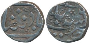 Sikandar Jah, Silver Rupee, 10.74g, Khujista Bunyad (Aurangabad) Mint, in the name of Muha