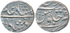 Sawant Singh (AH 1189-1241, 1775-1825 AD), Silver ½ Rupee, 5.39g, Deogarh Mint, in the nam
