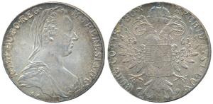 Austria, Maria Theresa, Silver Thaler, 27.92g, 1780, (KM 1866). Restrike, About Uncirculat