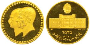 Iran, Muhammad Reza Shah, Proof Gold Medal, 39.4g, Golden Jubilee of the National Bank of 