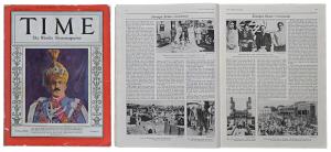 Time Magazine, February 22 1937, Nizam of Hyderabad Mir Osman Ali Khan featured on the cov