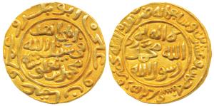 Muhammad III bin Tughluq, Gold Tanka, 11.02g, Delhi Mint, AH 725, obv. al Mujahid Sabil al