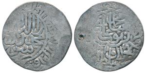 Humayun (AH 937-947, 1530-1540 AD), Silver Shahrukhi, 4.70g, Kabul type, AH 942, obv. Kali