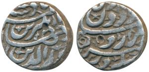 Jahangir, Silver Rupee, 10.95g, Akbarnagar Mint, ‘Gardun’ couplet (KM 149.7). Very Fine, S