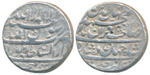 Shah Jahan, Silver Rupee, 11.13g, Dar ul-Sultanate Lahore Mint, AH 1037/Ahd, legend in fou