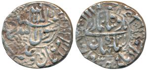 Shah Jahan, Silver Rupee, 11.30g, Surat Mint, AH (10)68/31, legend within circle on both s