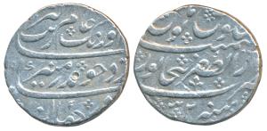 Aurangzeb, Silver Rupee, 11.26g, Dar ul-Zafar Bijapur Mint, AH (10)99/32 complete mint nam