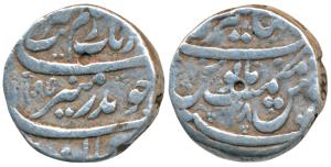 Aurangzeb, Silver Rupee, 11.15g, Jahangirnagar Mint, AH 1095/28, Mihir e Munir couplet, mi