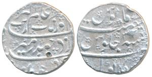 Aurangzeb, Silver Rupee, 11.41g, Sikakul (Shrikakulam) Mint, RY3x, near complete mint name
