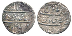 Rafi-ud-Darjat (AH 1131, AD 1719), Silver Rupee, 11.35g, Gwalior Mint, AH 1131/Ahd, near c