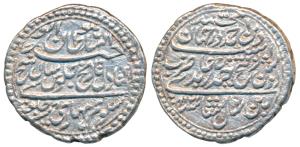 Tipu Sultan (AH 1197-1202, 1787-1799 AD), Silver ½ Rupee or Abidi, 5.73g, Patan Mint, AM 1