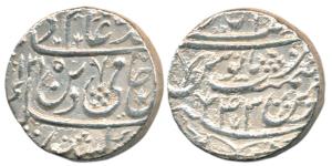 Nawab Daulat Khan, Silver Rupee, 10.71g, Daulatabad (Chandausi) Mint, in the name of Shah 