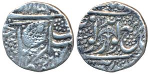 Ranjit Singh, Silver Rupee, 10.87g, Amritsar Mint, Nanakshahi couplet, VS 1885 (18)99, Chh