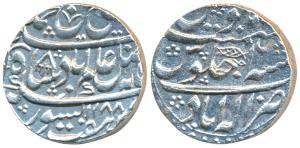 Allahabad Mint, Silver Rupee, 11.18g, in the name of Shah Alam II, AH 1188/16, a complete 